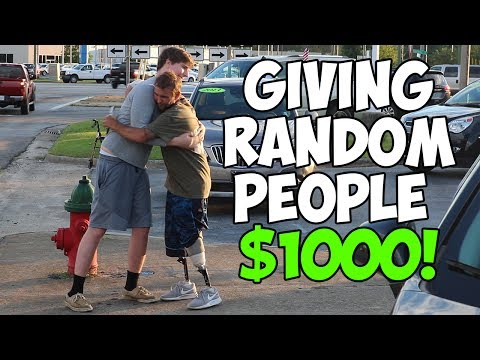 Giving Homeless People $1,000 (Not Clickbait)