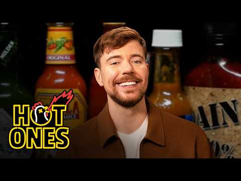 MrBeast Faces His Scariest Challenge Yet While Eating Spicy Wings | Hot Ones