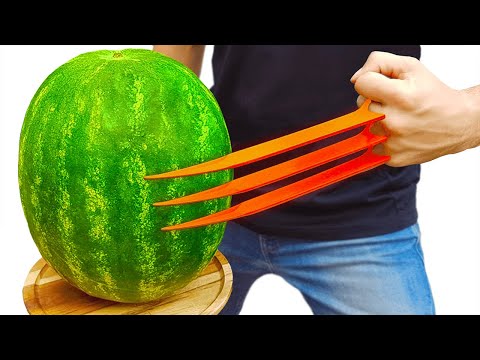 Wolverine Claws vs Watermelon!