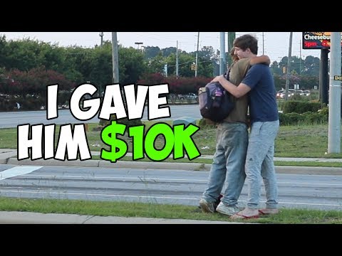 Giving A Random Homeless Man $10,000