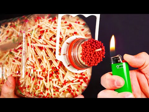 INSANE GIANT MATCH BOTTLE FIRE!
